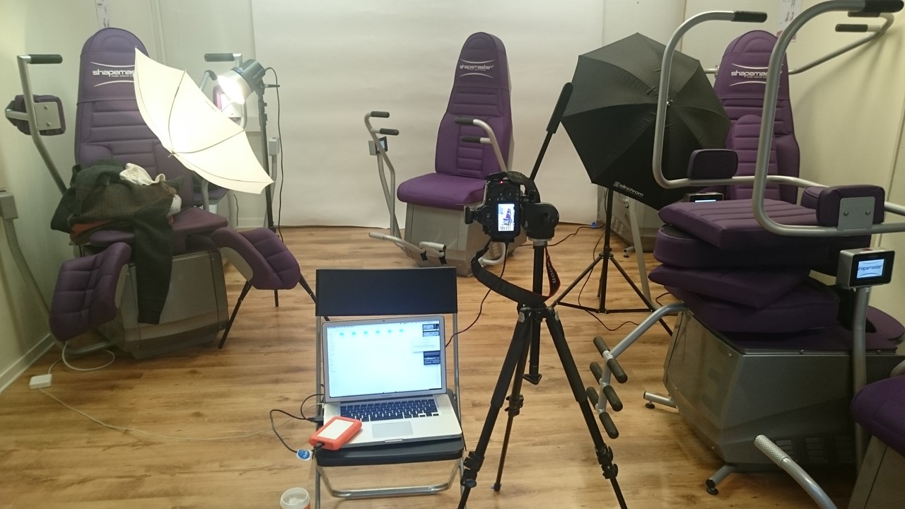 Fotografering av treningsmaskinene